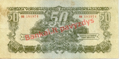 50 Pengų banknoto priekinė pusė