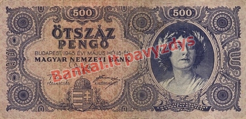 500 Pengų banknoto priekinė pusė