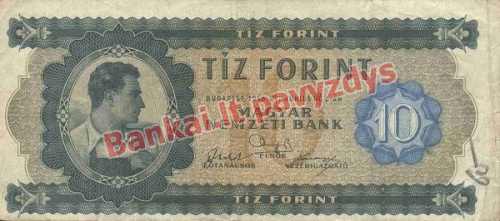 10 Forintų banknoto priekinė pusė