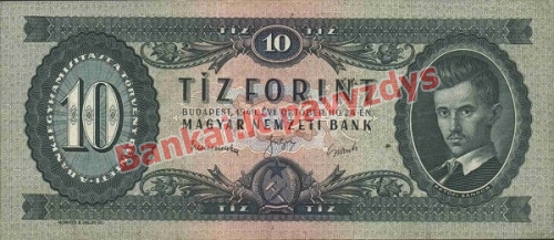 10 Forintų banknoto priekinė pusė