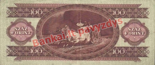 100 Forintų banknoto galinė pusė