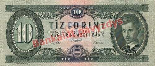 10 Forintų banknoto priekinė pusė