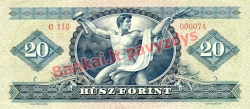 20 Forintų banknoto galinė pusė