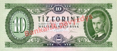 10 Forintų banknoto priekinė pusė