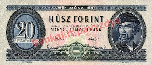 20 Forintų banknoto priekinė pusė