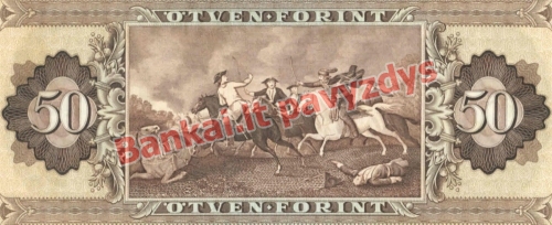 50 Forintų banknoto galinė pusė