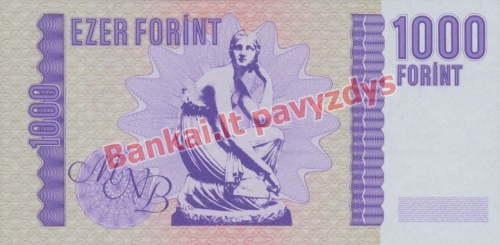 1000 Forintų banknoto galinė pusė