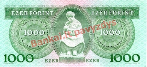 1000 Forintų banknoto galinė pusė