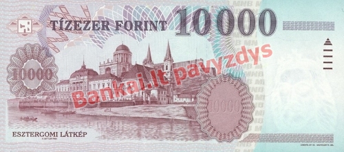 10000 Forintų banknoto galinė pusė