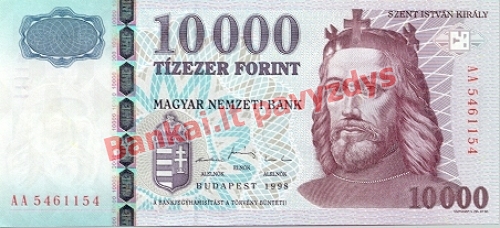 10000 Forintų banknoto priekinė pusė