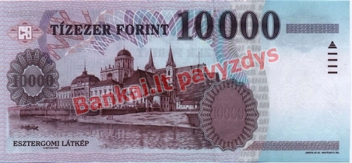 10000 Forintų banknoto galinė pusė