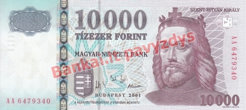 10000 Forintų banknoto priekinė pusė