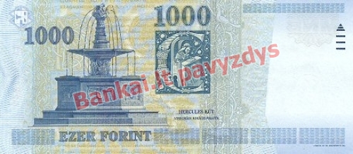 1000 Forintų banknoto galinė pusė