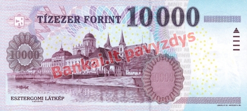 10000 Forintų banknoto galinė pusė
