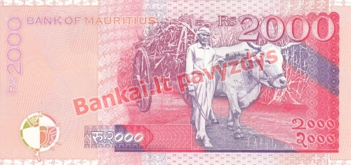 2000 Rupijų banknoto galinė pusė