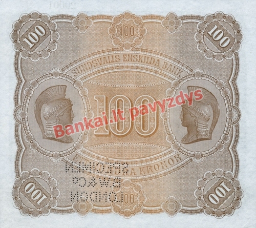 100 Kronų banknoto galinė pusė