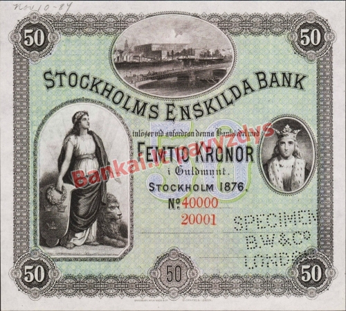 50 Kronų banknoto priekinė pusė