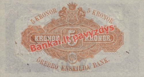 5 Kronų banknoto galinė pusė