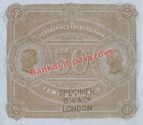 50 Kronų banknoto galinė pusė