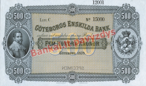 500 Kronų banknoto priekinė pusė