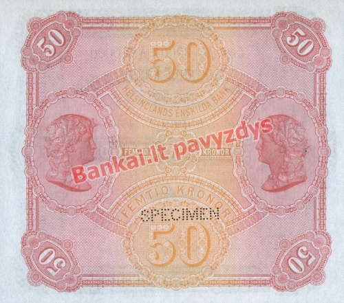 50 Kronų banknoto galinė pusė