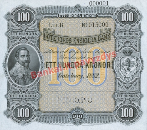 100 Kronų banknoto priekinė pusė