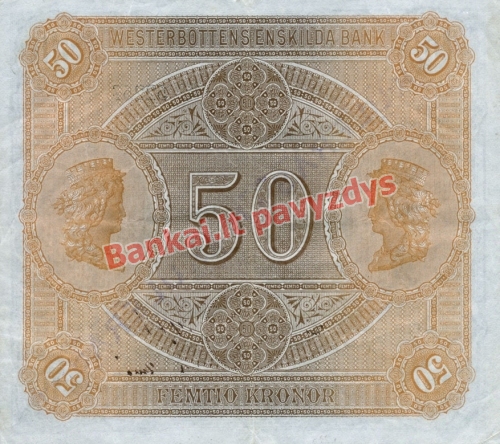 50 Kronų banknoto galinė pusė
