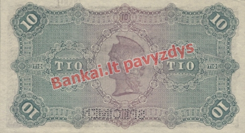 10 Kronų banknoto galinė pusė