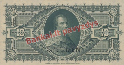 10 Kronų banknoto galinė pusė