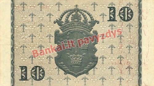 10 Kronų banknoto galinė pusė