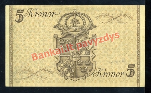 5 Kronų banknoto galinė pusė