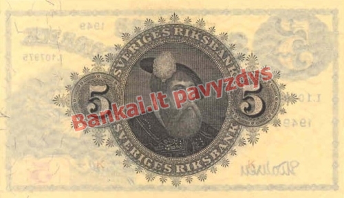 5 Kronų banknoto galinė pusė