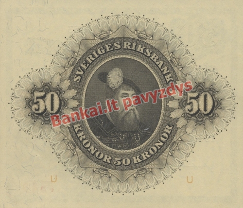 50 Kronų banknoto galinė pusė