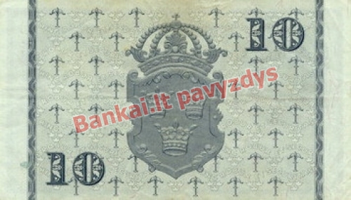 10 Kronų banknoto galinė pusė