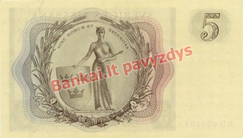 5 Kronų banknoto galinė pusė
