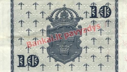 10 Kronų banknoto galinė pusė
