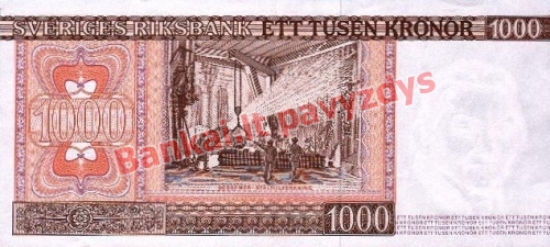 1000 Kronų banknoto galinė pusė