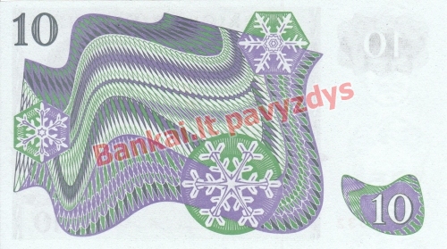 10 Kronų banknoto galinė pusė
