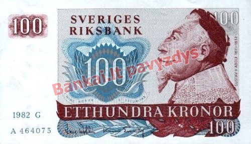 100 Kronų banknoto priekinė pusė