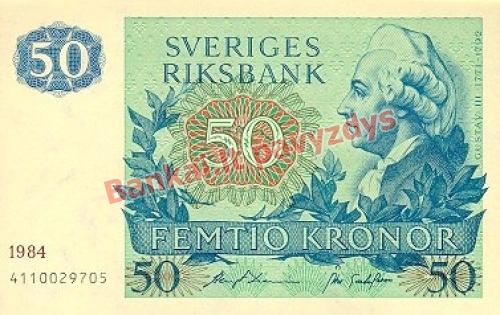 50 Kronų banknoto priekinė pusė