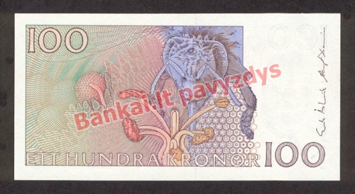 100 Kronų banknoto galinė pusė