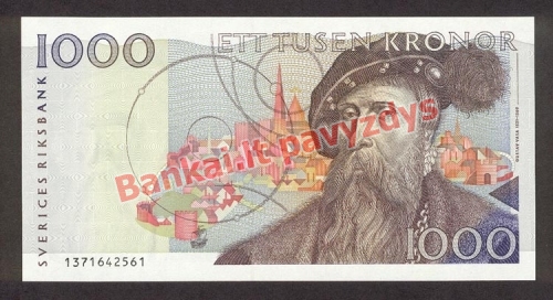 1000 Kronų banknoto priekinė pusė