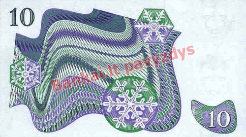 10 Kronų banknoto galinė pusė