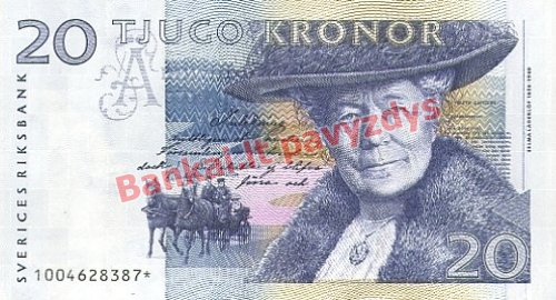 20 Kronų banknoto priekinė pusė