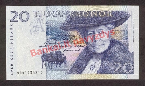 20 Kronų banknoto priekinė pusė