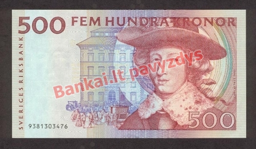 500 Kronų banknoto priekinė pusė