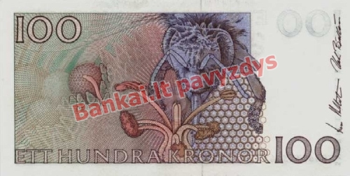 100 Kronų banknoto galinė pusė