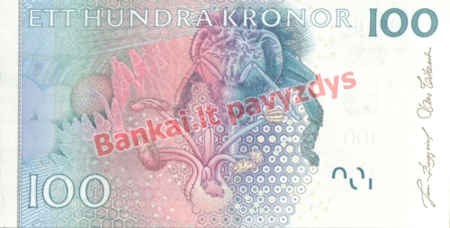 100 Kronų banknoto galinė pusė
