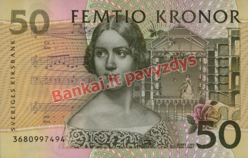 50 Kronų banknoto priekinė pusė