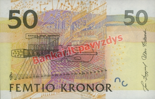 50 Kronų banknoto galinė pusė